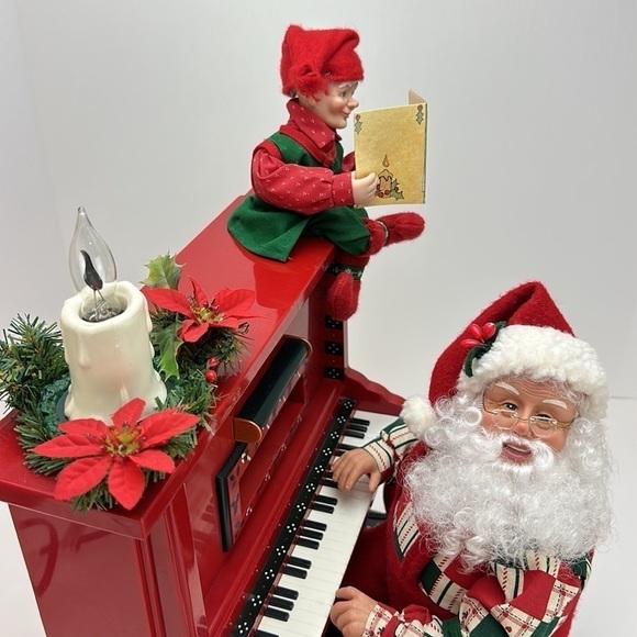 Vtg Holiday Creations Animated Sing Along With Santa Cassette Player With Tape - Picture 2 of 13